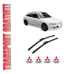 Set stergatoare auto MITSUBISHI COLT V (CJ_, CP_) din 1996-2003, pentru parbriz auto, 2 bucati, Bosch Aerotwin Retrofit, din cauciuc siliconat rezistent, 4 Stickere Auto MITSUBISHI