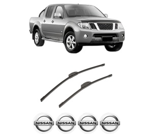Set stergatoare auto NISSAN NAVARA NP300 (D40) din 2005-2016, pentru parbriz auto, 2 bucati, Bosch Aerotwin Retrofit, din cauciuc siliconat rezistent, 4 Stickere Auto NISSAN - Img 2