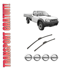 Set stergatoare auto NISSAN NAVARA NP300 Platform/Chassis (D40) din 2008-2010, pentru parbriz auto, 2 bucati, Bosch Aerotwin Retrofit, din cauciuc siliconat rezistent, 4 Stickere Auto NISSAN