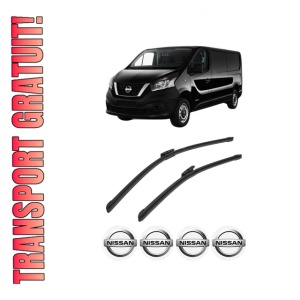 Set stergatoare auto NISSAN NV300 Kombi (X82) din 2016-2021, pentru parbriz auto, 2 bucati, Bosch Aerotwin Multi, din cauciuc siliconat rezistent, 4 Stickere Auto NISSAN