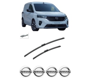 Set stergatoare auto NISSAN TOWNSTAR MPV (XFK) din 2021-2022, pentru parbriz auto, 2 bucati, Bosch Aerotwin, din cauciuc siliconat rezistent, 4 Stickere Auto NISSAN - Img 2