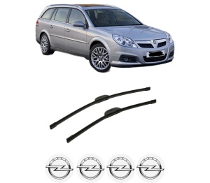 Set stergatoare auto OPEL VECTRA C Estate (Z02) din 2003-2009, pentru parbriz auto, 2 bucati, Bosch Aerotwin Retrofit, din cauciuc siliconat rezistent, 4 Stickere Auto OPEL - Img 2