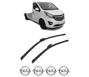 Set stergatoare auto OPEL VIVARO B Platform/Chassis (X82) din 2014-2019, pentru parbriz auto, 2 bucati, Bosch Aerotwin Multi, din cauciuc siliconat rezistent, 4 Stickere Auto OPEL - Img 2