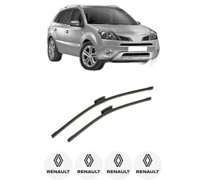 Set stergatoare auto RENAULT KOLEOS I (HY_) din 2008-2013, pentru parbriz auto, 2 bucati, Bosch Aerotwin Multi, din cauciuc siliconat rezistent, 4 Stickere Auto RENAULT - Img 2