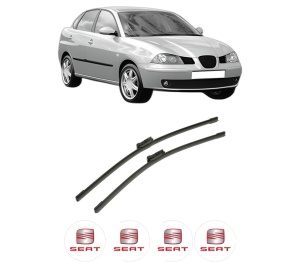 Set stergatoare auto SEAT CORDOBA (6L2) din 2002-2009, pentru parbriz auto, 2 bucati, Bosch Aerotwin, din cauciuc siliconat rezistent, 4 Stickere Auto SEAT - Img 2