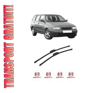 Set stergatoare auto SEAT CORDOBA Vario (6K5) din 1996-2002, pentru parbriz auto, 2 bucati, Bosch Aerotwin Retrofit, din cauciuc siliconat rezistent, 4 Stickere Auto SEAT