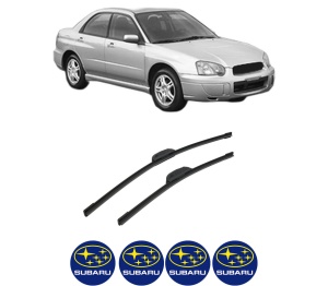 Set stergatoare auto SUBARU IMPREZA Saloon (GD) din 2000-2009, pentru parbriz auto, 2 bucati, Bosch Aerotwin Retrofit, din cauciuc siliconat rezistent, 4 Stickere Auto SUBARU - Img 2