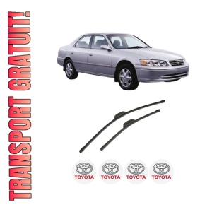 Set stergatoare auto TOYOTA CAMRY Saloon (_V3_) din 2001-2006, pentru parbriz auto, 2 bucati, Bosch Aerotwin Retrofit, din cauciuc siliconat rezistent, 4 Stickere Auto TOYOTA