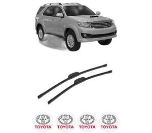 Set stergatoare auto TOYOTA FORTUNER (_N5_, _N6_) din 2005-2015, pentru parbriz auto, 2 bucati, Bosch Aerotwin Retrofit, din cauciuc siliconat rezistent, 4 Stickere Auto TOYOTA - Img 2