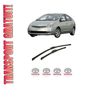 Set stergatoare auto TOYOTA PRIUS Liftback (_W2_) din 2003-2009, pentru parbriz auto, 2 bucati, Bosch Aerotwin Retrofit, din cauciuc siliconat rezistent, 4 Stickere Auto TOYOTA
