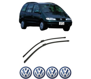 Set stergatoare auto Volkswagen SHARAN VAN (7M_) din 1996-2010, pentru parbriz auto, 2 bucati, Bosch Aerotwin, din cauciuc siliconat rezistent, 4 Stickere Auto Volkswagen - Img 2