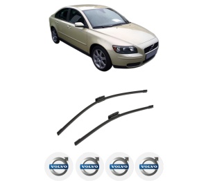 Set stergatoare auto VOLVO S40 II (544) din 2004-2012, pentru parbriz auto, 2 bucati, Bosch Aerotwin Multi, din cauciuc siliconat rezistent, 4 Stickere Auto VOLVO - Img 2