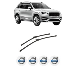 Set stergatoare auto VOLVO XC90 II (256) din 2014-2022, pentru parbriz auto, 2 bucati, Bosch Aerotwin, din cauciuc siliconat rezistent, 4 Stickere Auto VOLVO - Img 2