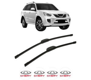 Set stergatoare CHERY TIGGO FL din 2013, pentru parbriz auto, 2 bucati, Bosch Aerotwin Retrofit, din cauciuc siliconat rezistent, 4 Stickere Auto CHERY v45221