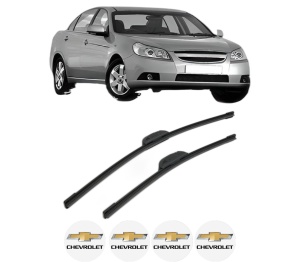 Set stergatoare CHEVROLET EPICA (KL1_) din 2005-2007, pentru parbriz auto, 2 bucati, Bosch Aerotwin Retrofit, din cauciuc siliconat rezistent, 4 Stickere Auto CHEVROLET v42911