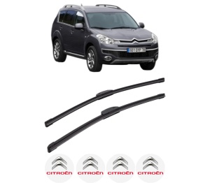 Set stergatoare CITROEN C-CROSSER Van (VU_) din 2007, pentru parbriz auto, 2 bucati, Bosch Aerotwin Retrofit, din cauciuc siliconat rezistent, 4 Stickere Auto CITROEN v41111