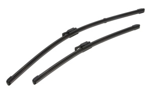 Set stergatoare DACIA DOKKER MPV (KE_) din 2012-2021, pentru parbriz auto, 2 bucati, Valeo Silencio Xtrm, din cauciuc siliconat rezistent, 4 Stickere Auto DACIA v35011
