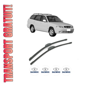 Set stergatoare DAEWOO NUBIRA (J100) din 1997-1999, pentru parbriz auto, 2 bucati, Bosch Aerotwin Retrofit, din cauciuc siliconat rezistent, 4 Stickere Auto DAEWOO