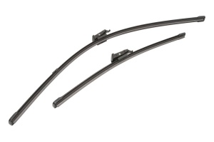 Set stergatoare FIAT PANDA VAN (312_, 519_) din 2012-2020, pentru parbriz auto, 2 bucati, Valeo Silencio Xtrm, din cauciuc siliconat rezistent, 4 Stickere Auto FIAT v37111