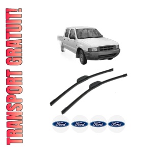 Set stergatoare FORD COURIER Pickup din 1999, pentru parbriz auto, 2 bucati, Bosch Aerotwin Retrofit, din cauciuc siliconat rezistent, 4 Stickere Auto FORD