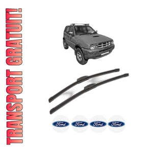 Set stergatoare FORD MAVERICK VAN din 1996, pentru parbriz auto, 2 bucati, Bosch Aerotwin Retrofit, din cauciuc siliconat rezistent, 4 Stickere Auto FORD