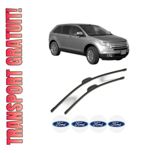 Set stergatoare FORD USA EDGE (U387) din 2006-2010, pentru parbriz auto, 2 bucati, Bosch Aerotwin Retrofit, din cauciuc siliconat rezistent, 4 Stickere Auto FORD USA