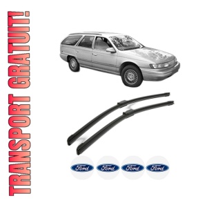 Set stergatoare FORD USA TAURUS Estate din 1999, pentru parbriz auto, 2 bucati, Bosch Aerotwin, din cauciuc siliconat rezistent, 4 Stickere Auto FORD USA
