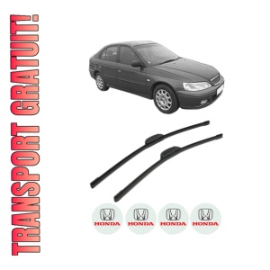 Set stergatoare HONDA ACCORD VI Hatchback (CH, CL) din 1999-2000, pentru parbriz auto, 2 bucati, Bosch Aerotwin Retrofit, din cauciuc siliconat rezistent, 4 Stickere Auto HONDA