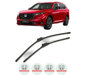 Set stergatoare HONDA CR-V VI (RS_, RY_) din 2023, pentru parbriz auto, 2 bucati, Bosch Aerotwin, din cauciuc siliconat rezistent, 4 Stickere Auto HONDA v53121