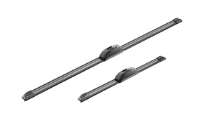 Set stergatoare HONDA JAZZ IV (GK_) din 2015-2017, pentru parbriz auto, 2 bucati, Bosch Aerotwin Retrofit, din cauciuc siliconat rezistent, 4 Stickere Auto HONDA v49963