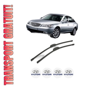 Set stergatoare HYUNDAI GRANDEUR (TG) din 2005-2011, pentru parbriz auto, 2 bucati, Bosch Aerotwin Retrofit, din cauciuc siliconat rezistent, 4 Stickere Auto HYUNDAI