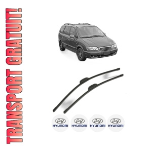Set stergatoare HYUNDAI TRAJET Box Body/MPV (FO) din 1999-2004, pentru parbriz auto, 2 bucati, Bosch Aerotwin Retrofit, din cauciuc siliconat rezistent, 4 Stickere Auto HYUNDAI