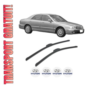 Set stergatoare HYUNDAI XG (XG) din 1998-2002, pentru parbriz auto, 2 bucati, Bosch Aerotwin Retrofit, din cauciuc siliconat rezistent, 4 Stickere Auto HYUNDAI