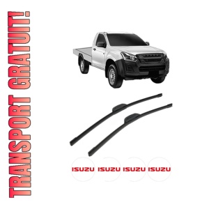 Set stergatoare ISUZU D-MAX II Platform/Chassis (TFR, TFS) din 2012, pentru parbriz auto, 2 bucati, Bosch Aerotwin Retrofit, din cauciuc siliconat rezistent, 4 Stickere Auto ISUZU