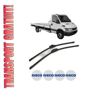 Set stergatoare Iveco DAILY III Platform/Chassis din 1999-2006, pentru parbriz auto, 2 bucati, Bosch Aerotwin Retro Truck, din cauciuc siliconat rezistent, 4 Stickere Auto Iveco