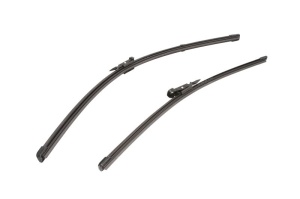 Set stergatoare JAGUAR XJ (X351) din 2009-2019, pentru parbriz auto, 2 bucati, Valeo Silencio, din cauciuc siliconat rezistent, 4 Stickere Auto JAGUAR v36859