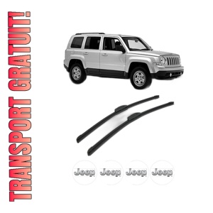 Set stergatoare JEEP PATRIOT (MK74) din 2007-2017, pentru parbriz auto, 2 bucati, Bosch Aerotwin Retrofit, din cauciuc siliconat rezistent, 4 Stickere Auto JEEP