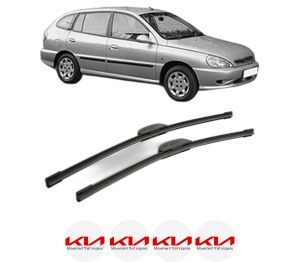 Set stergatoare KIA RIO I Hatchback (DC) din 2000, pentru parbriz auto, 2 bucati, Bosch Aerotwin Retrofit, din cauciuc siliconat rezistent, 4 Stickere Auto KIA v48461
