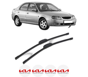 Set stergatoare KIA SHUMA II Saloon (FB) din 2001, pentru parbriz auto, 2 bucati, Bosch Aerotwin Retrofit, din cauciuc siliconat rezistent, 4 Stickere Auto KIA v47901