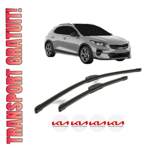 Set stergatoare KIA XCEED Van (CD) din 2019-2020, pentru parbriz auto, 2 bucati, Bosch Aerotwin Retrofit, din cauciuc siliconat rezistent, 4 Stickere Auto KIA