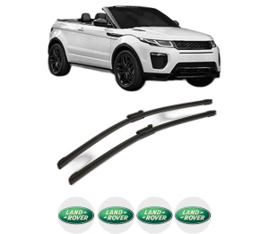 Set stergatoare LAND ROVER RANGE ROVER EVOQUE Convertible (L538) din 2015-2019, pentru parbriz auto, 2 bucati, Bosch Aerotwin, din cauciuc siliconat rezistent, 4 Stickere Auto LAND ROVER v43151