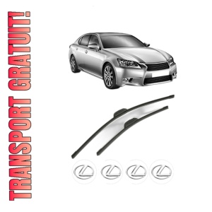 Set stergatoare LEXUS GS (_L1_) din 2011-2018, pentru parbriz auto, 2 bucati, Bosch Aerotwin Retrofit, din cauciuc siliconat rezistent, 4 Stickere Auto LEXUS