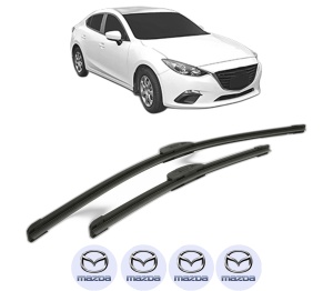 Set stergatoare MAZDA 3 Saloon (BP_) din 2018-2021, pentru parbriz auto, 2 bucati, Bosch Aerotwin Retrofit, din cauciuc siliconat rezistent, 4 Stickere Auto MAZDA v44546