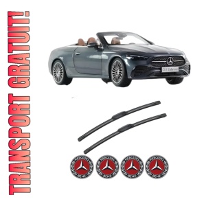 Set stergatoare MERCEDES-BENZ CLE Convertible (A236) din 2024, pentru parbriz auto, 2 bucati, Bosch Aerotwin, din cauciuc siliconat rezistent, 4 Stickere Auto MERCEDES-BENZ