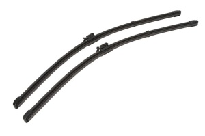 Set stergatoare MERCEDES-BENZ EQC (N293) din 2019-2023, pentru parbriz auto, 2 bucati, Valeo Silencio Xtrm, din cauciuc siliconat rezistent, 4 Stickere Auto MERCEDES-BENZ v35215