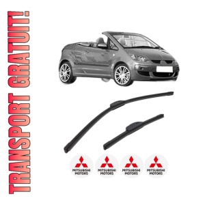 Set stergatoare MITSUBISHI COLT CZC VI Convertible (RG) din 2006, pentru parbriz auto, 2 bucati, Bosch Aerotwin Retrofit, din cauciuc siliconat rezistent, 4 Stickere Auto MITSUBISHI
