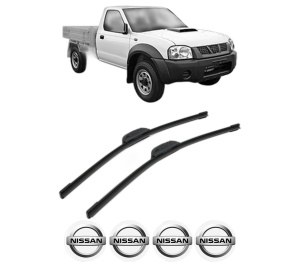 Set stergatoare NISSAN NAVARA Platform/Chassis (D22) din 2002, pentru parbriz auto, 2 bucati, Bosch Aerotwin Retrofit, din cauciuc siliconat rezistent, 4 Stickere Auto NISSAN v48766