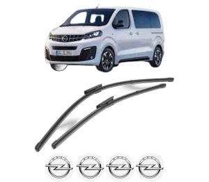 Set stergatoare OPEL VIVARO C Van (K0) din 2019-2025, pentru parbriz auto, 2 bucati, Valeo Silencio Xtrm, din cauciuc siliconat rezistent, 4 Stickere Auto OPEL v35406