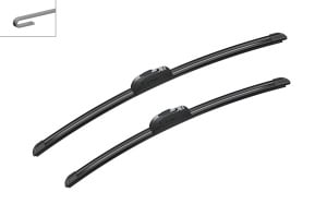 Set stergatoare SEAT LEON (1M1) din 1999-2005, pentru parbriz auto, 2 bucati, Bosch Aerotwin Retrofit, din cauciuc siliconat rezistent, 4 Stickere Auto SEAT v47748