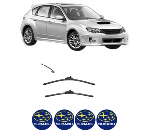 Set stergatoare SUBARU IMPREZA Hatchback (GP_) din 2011-2016, pentru parbriz auto, 2 bucati, Valeo Silencio, din cauciuc siliconat rezistent, 4 Stickere Auto SUBARU v34146